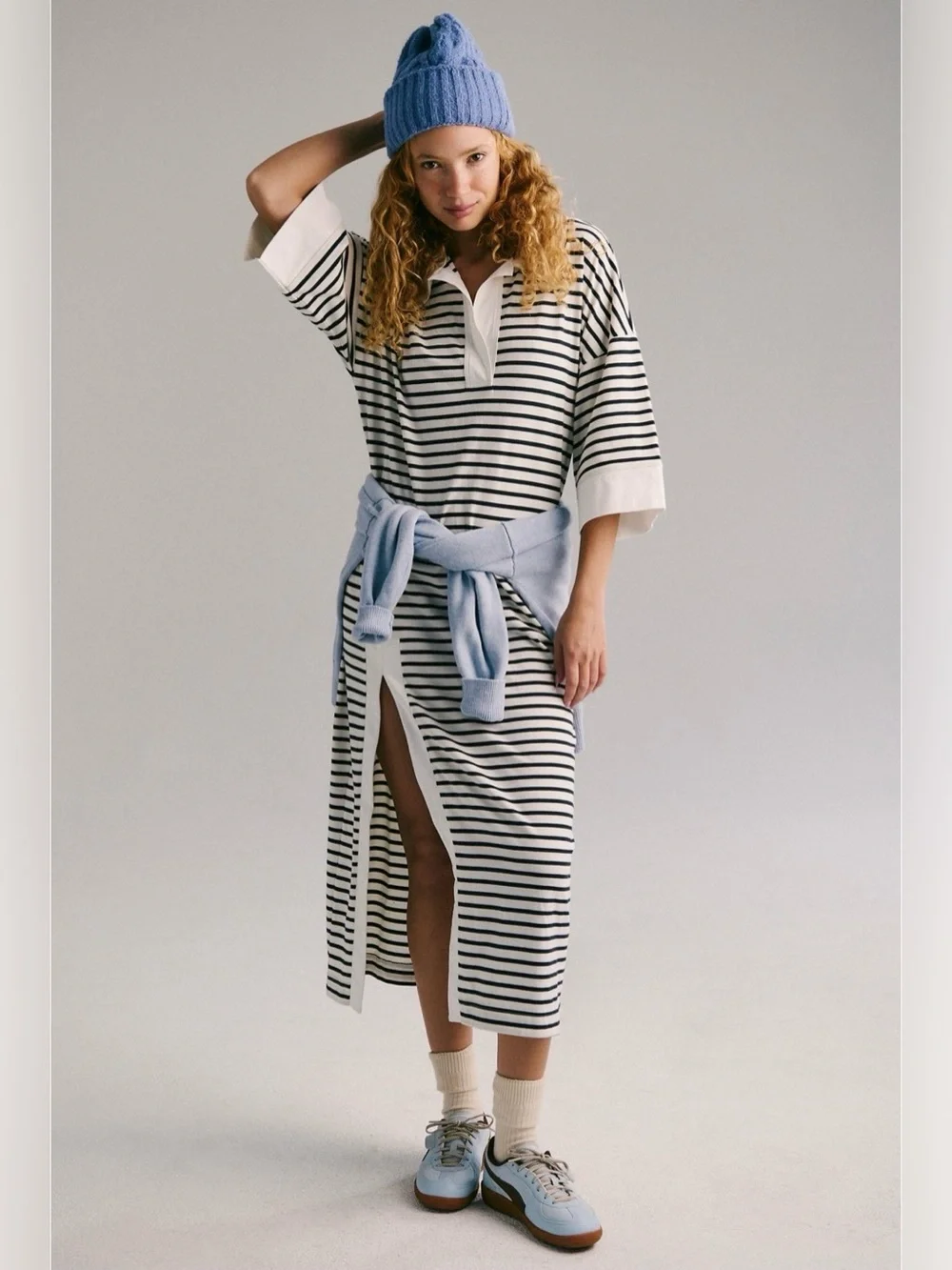 Free people Jaskon Rugby Midi Dress